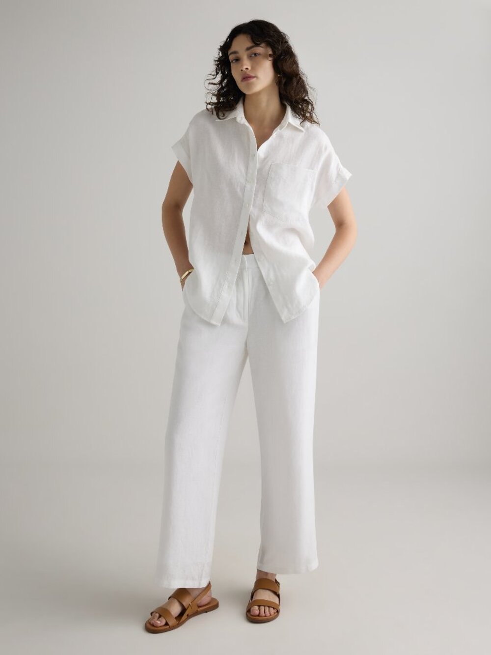100% European Linen Camp Shirt* - Picture 5 of 11